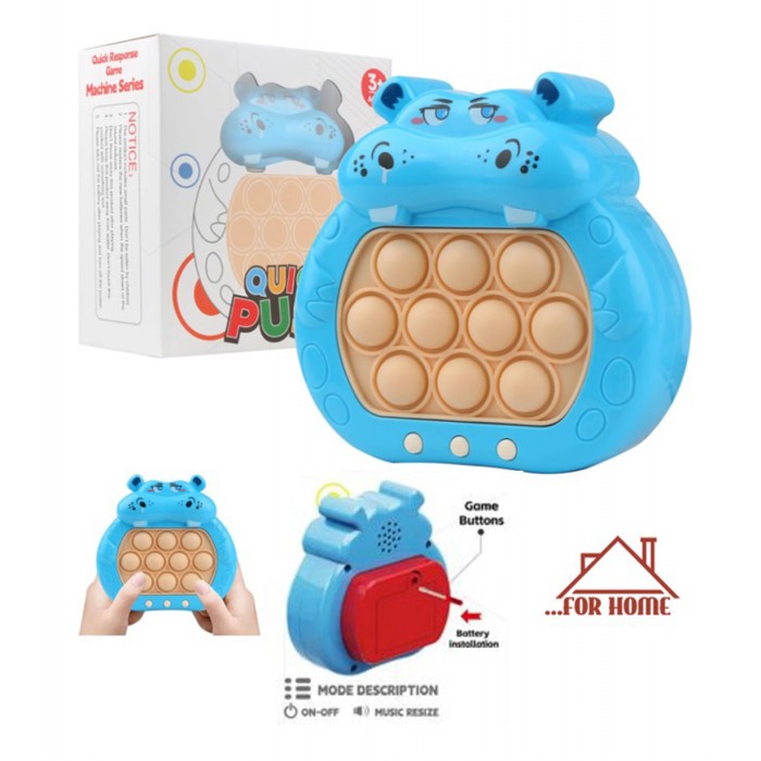 Pop It Fidget Game Αγχολυτικό Παιχνίδι Χειρός Μπλε +3 ετών ForHome 672617