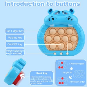 Pop It Fidget Game Αγχολυτικό Παιχνίδι Χειρός Ροζ +3 ετών ForHome 672600