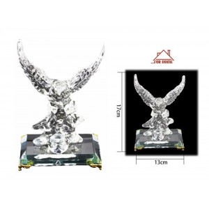 Διακοσμητικό Χώρου Κρυστάλλινο Αετός 13x17cm ForHome 05205517