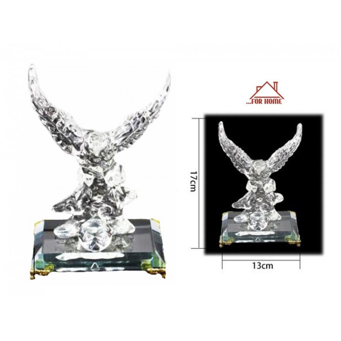 Διακοσμητικό Χώρου Κρυστάλλινο Αετός 13x17cm ForHome 05205517