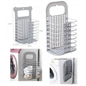Καλάθι Απλύτων Πτυσσόμενο Πλαστικό 30x21.5x52cm ForHome 06708730