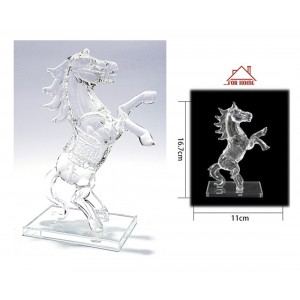 Διακοσμητικό Χώρου Κρυστάλλινο Άλογο 11x16.7cm ForHome 05205554