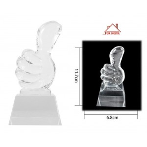 Διακοσμητικό Χώρου Κρυστάλλινο Χέρι Like 6.8x13.5cm ForHome 05205545