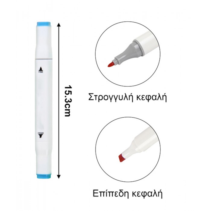 Επαγγελματικοί Μαρκαδόροι Ζωγραφικής σετ 48 Τεμαχίων Tpster 33405