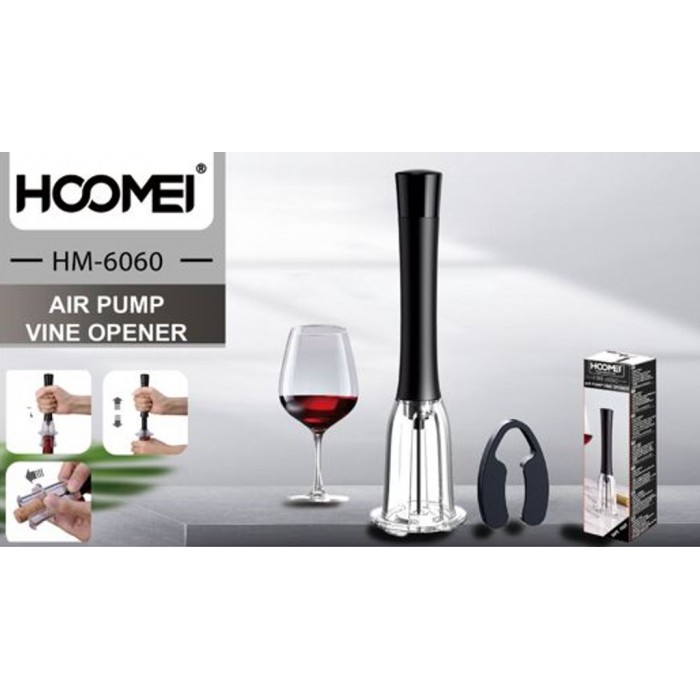 Ανοιχτήρι Μπουκαλιών Air Pump Wine Opener 5.6x5.2x20.5cm Hoomei HM-6060