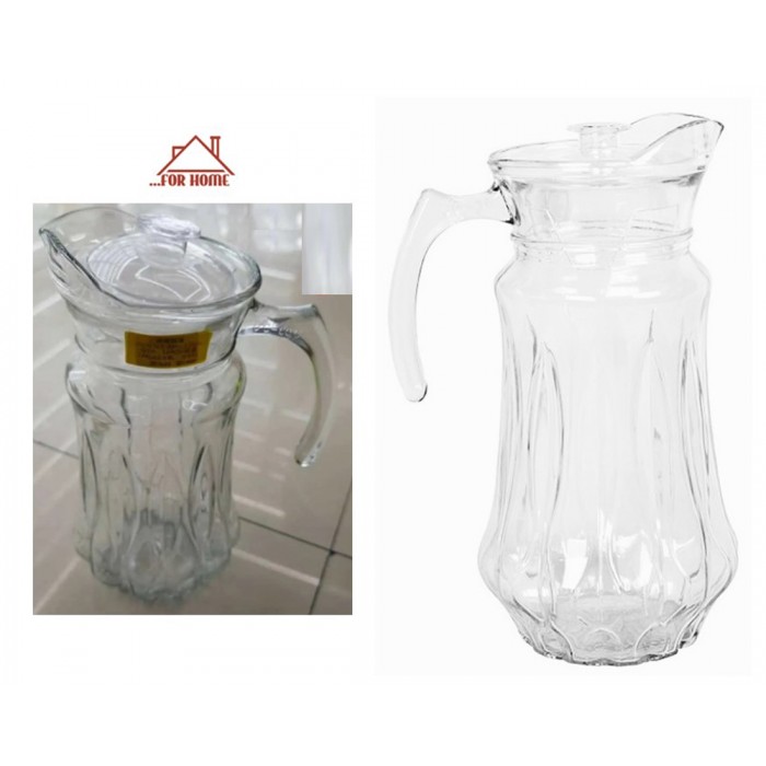 Κανάτα Σερβιρίσματος Γυάλινη 1800ml με καπάκι ForHome 689009