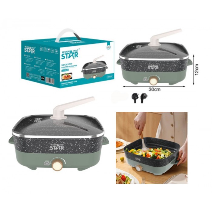 Σκεύος με Ρυθμιζόμενο Θερμοστάτη 1600W 30x12cm Winning Star ST-9800