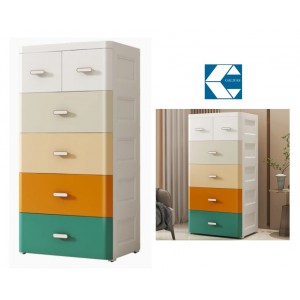 Συρταριέρα Πλαστική με 6 συρτάρια 60x43x114cm Galifas 690156