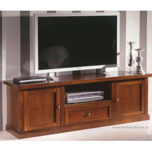 Έπιπλο Τηλεόρασης Ξύλινο Καρυδιάς 160x46x56cm ForHome 451003