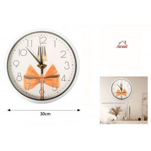 Ρολόι Τοίχου Πλαστικό Στρογγυλό Πολύχρωμο 30cm ForHome 244626