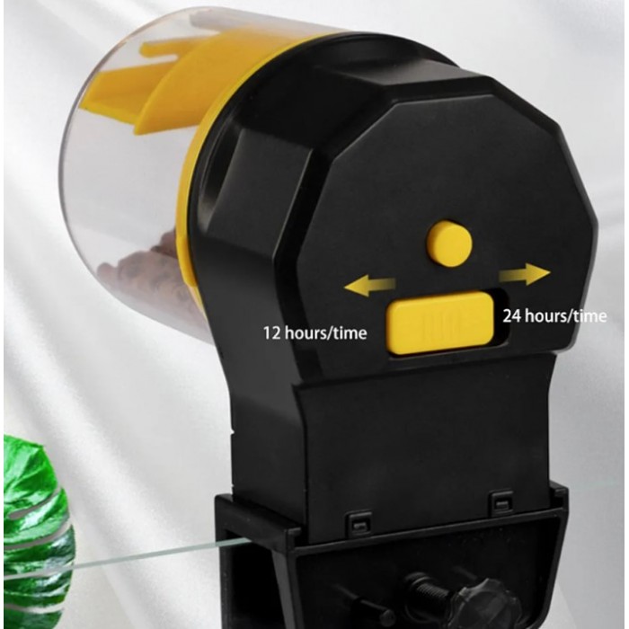 Αυτόματη Ταϊστρα Ψαριών NHWSQ-01Y 7.5x14x9cm Σε Κίτρινο Χρώμα 31315
