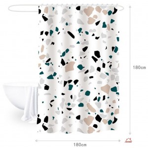 Κουρτίνα Μπάνιου Peva Πολύχρωμη 180x180cm ForHome 245706