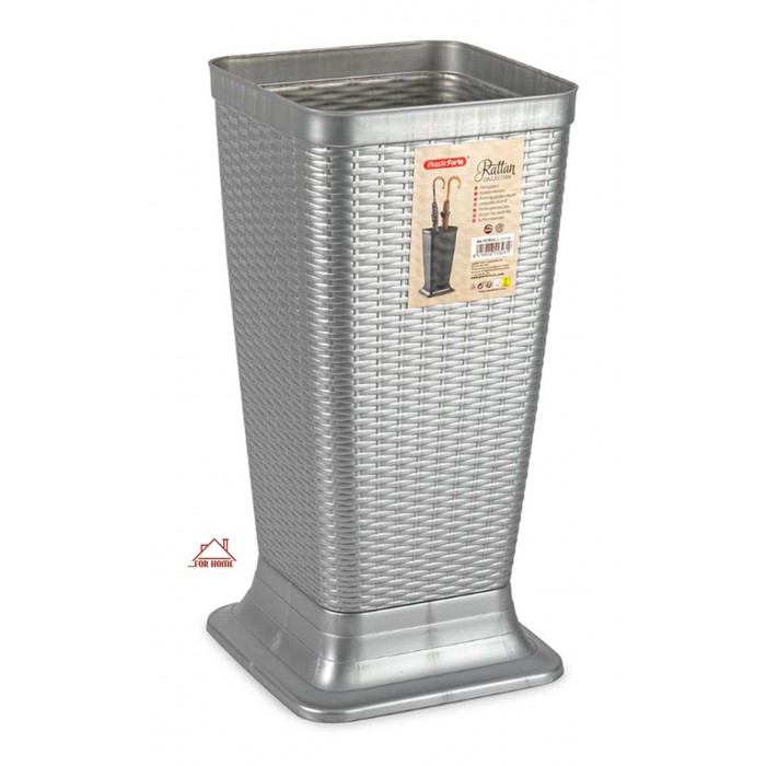 Ομπρελοθήκη Πλαστική Silver 26x26x52cm ForHome 24005242