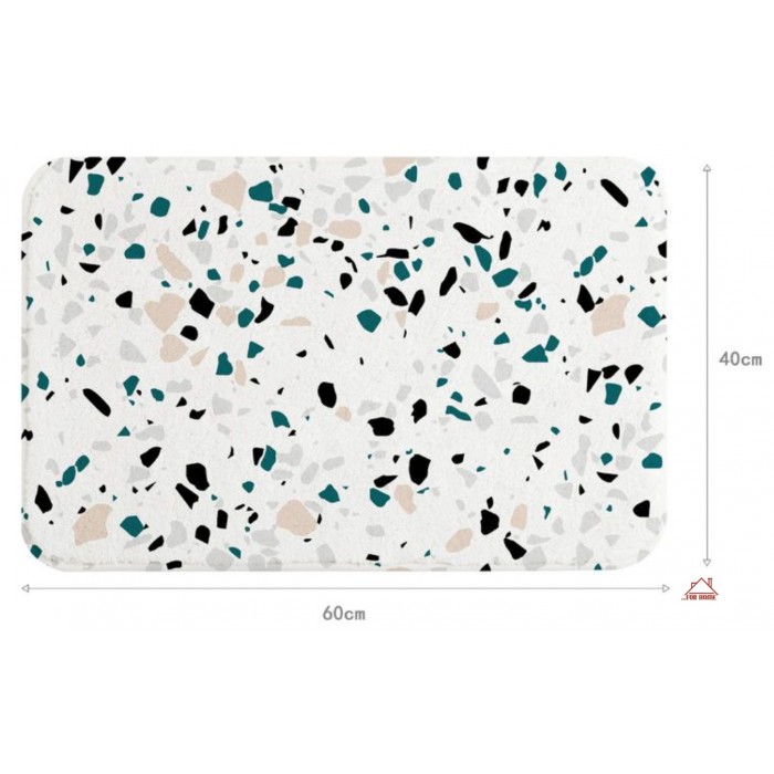Πατάκι Μπάνιου Υφασμάτινο Πολύχρωμο 40x60cm ForHome 245709