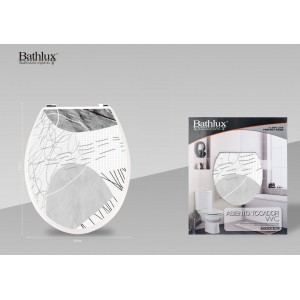 Καπάκι Τουαλέτας Πλαστικό Πολύχρωμο 36x44cm Bathlux 50587