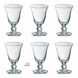 Σετ Ποτήρια Νερού από Γυαλί Κολωνάτα 270ml 6τμχ ForHome 301020