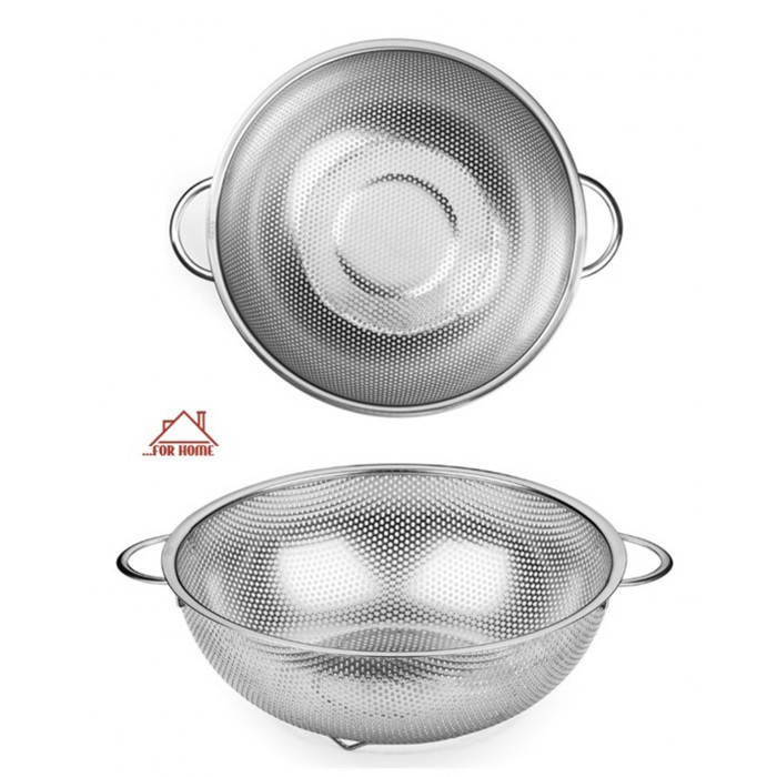 Σουρωτήρι μεταλλικό με λαβές 16x7cm ForHome 109009