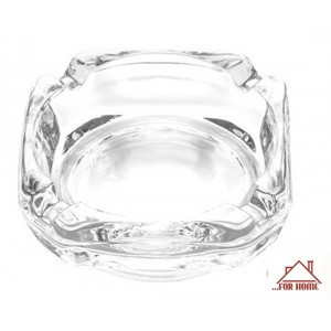 Σταχτοδοχείο Τετράγωνο Γυάλινο 9.5x9.5x3cm ForHome 000127