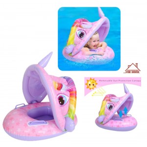 Σωσίβιο Κάθισμα Με Σκίαστρο 70cm Μωβ ForHome 2401403