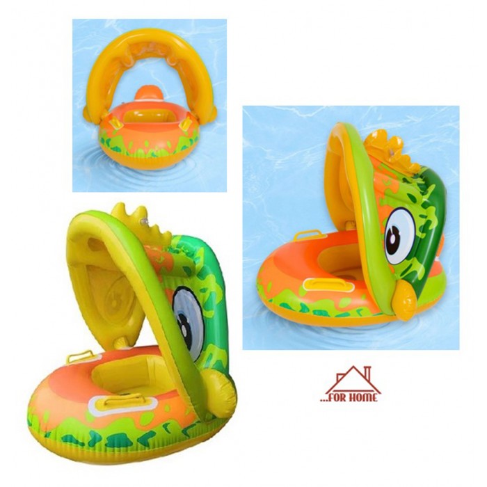 Σωσίβιο Κάθισμα Με Σκίαστρο 70cm Πράσινο ForHome 2401402