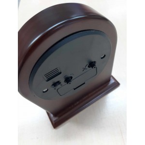 Ρολόι Ξυπνητήρι Ξύλινο Επιτραπέζιο 13x5x15cm ForHome 9911367