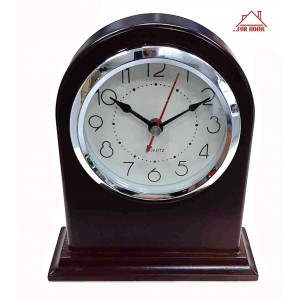 Ρολόι Ξυπνητήρι Ξύλινο Επιτραπέζιο 13x5x15cm ForHome 9911367