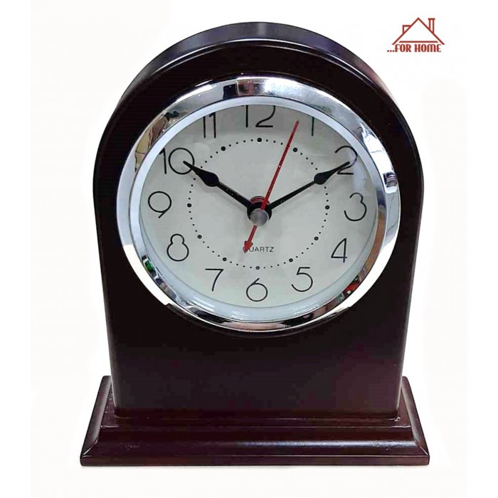 Ρολόι Ξυπνητήρι Ξύλινο Επιτραπέζιο 13x5x15cm ForHome 