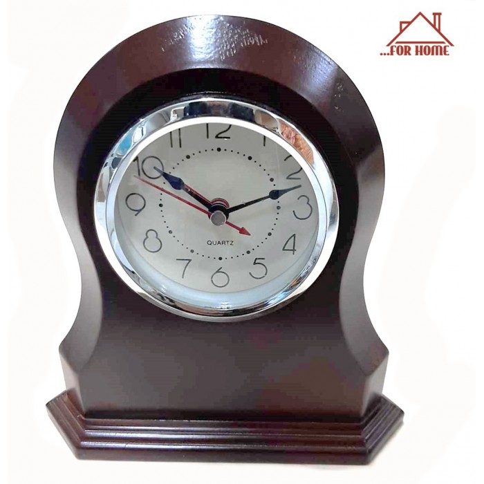 Ρολόι Ξυπνητήρι Ξύλινο Επιτραπέζιο 17.5x5x18.5cm ForHome