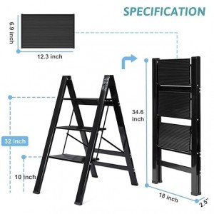 Σκαλοσκαμπό Αλουμινίου 3 Σκαλιών Jby-hz3f