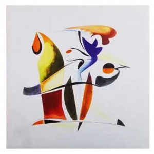 Πίνακας σε Καμβά Πολύχρωμος σχέδιο Τέχνη 28x28cm ForHome 283520