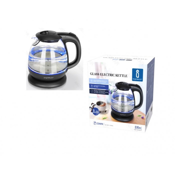 Γυάλινος Ηλεκτρικός Βραστήρας 1000ml 1850-2200W Aigostar 520490
