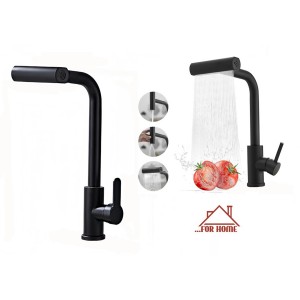 Μπαταρία Αναμεικτική Κουζίνας Μαύρη 35cm ForHome 9902148 