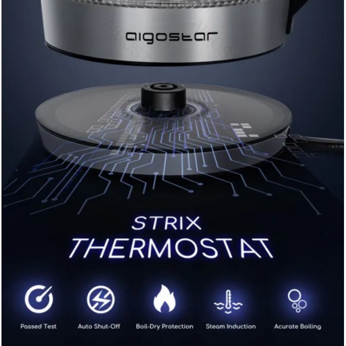 Ρυθμιζόμενος ηλεκτρικός βραστήρας 2200W Aigostar 519651
