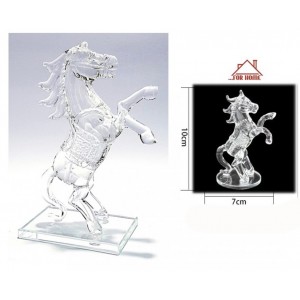 Διακοσμητικό Χώρου Κρυστάλλινο Άλογο 7x10cm ForHome 05205475