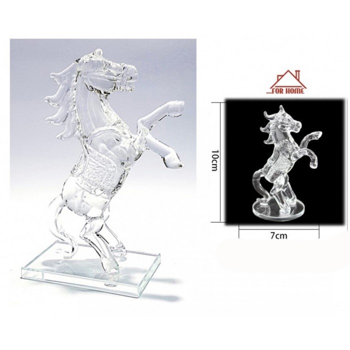 Διακοσμητικό Χώρου Κρυστάλλινο Άλογο 7x10cm ForHome 05205475