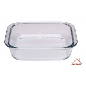 Τετράγωνο Πυρίμαχο Σκεύος Γυάλινο 21.3x18.8x5cm ForHome 9909109