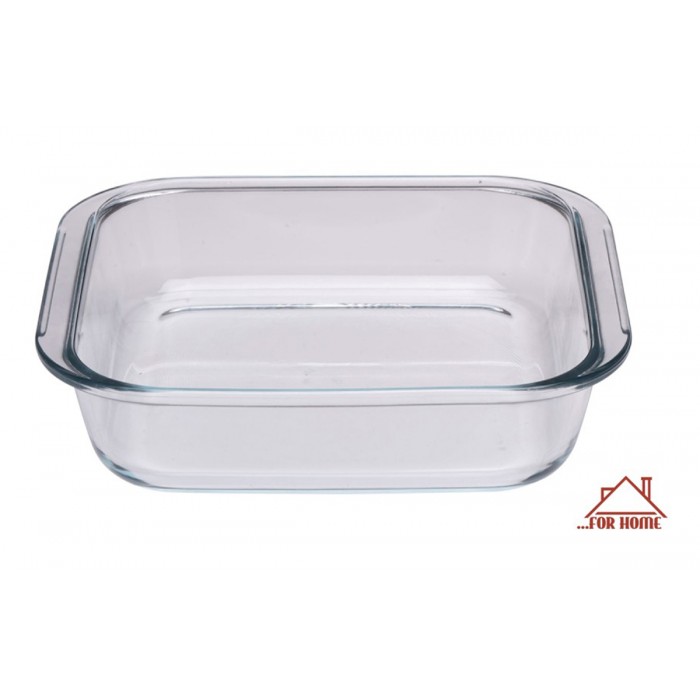 Τετράγωνο Πυρίμαχο Σκεύος Γυάλινο 21.3x18.8x5cm ForHome 9909109