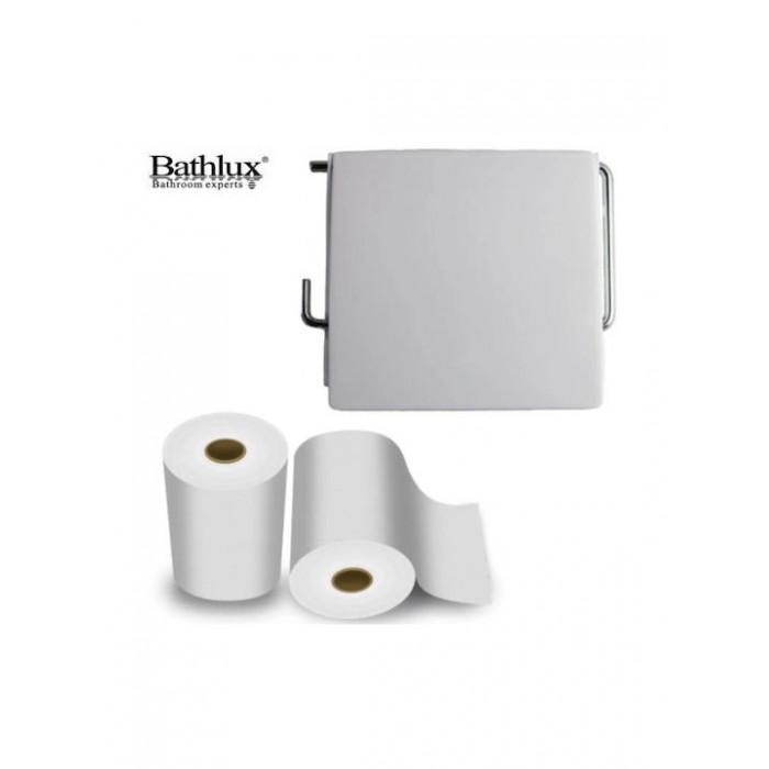 Χαρτοθήκη Λευκή 11.3x13.5cm Bathlux 50301