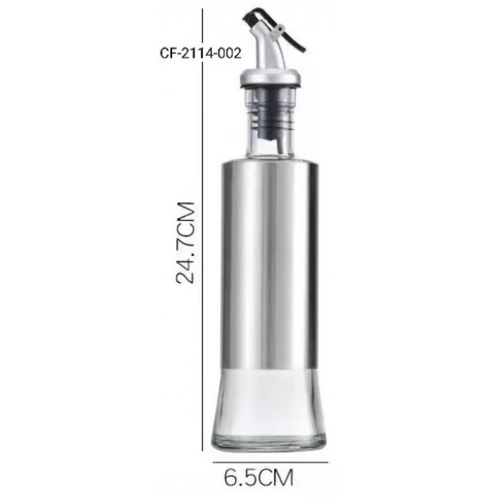 Δοχείο Λαδιού Γυάλινο 300ml 6.5x24.7cm ForHome 114002
