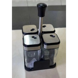 Σετ Μπαχαρικών 4 τεμαχίων σε βάση ForHome 114032