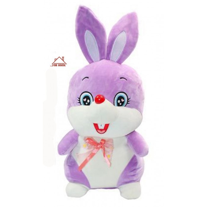 Διακοσμητικό Λούτρινο Rabbit Πολύχρωμο 65cm ForHome 047008