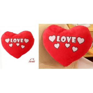 Διακοσμητική Λούτρινη Καρδιά Κόκκινη LOVE 45cm ForHome 403245