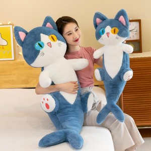 Διακοσμητικός Λούτρινος Shark Cat Lucifer Πολύχρωμος 60cm ForHome 090025