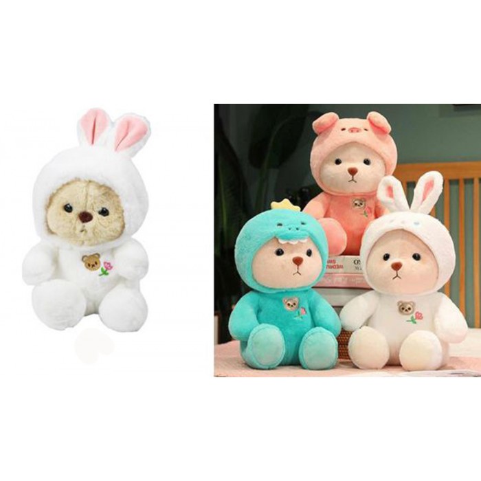 Διακοσμητικό Λούτρινο Cute Bear  Πολύχρωμο 20cm ForHome 243991