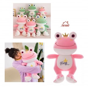 Διακοσμητικό Λούτρινο Frog Prince Πολύχρωμο 55cm ForHome 080042