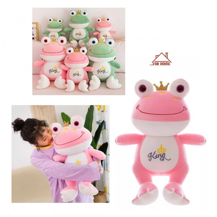 Διακοσμητικό Λούτρινο Frog Prince Πολύχρωμο 55cm ForHome 080042