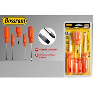 Σετ κατσαβίδια 5 τεμαχίων CrV Bossram 869412