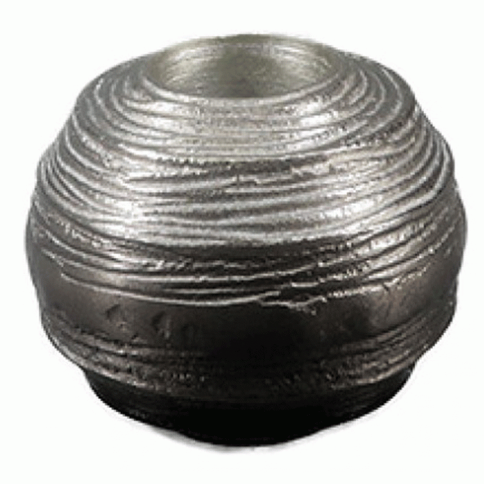Κηροπήγιο Μεταλλικό Ασημί για ρεσώ 10x8.5cm ForHome 951670