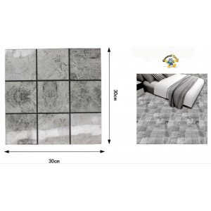Αυτοκόλλητη Ταπετσαρία Τοίχου 30x30cm Πολύχρωμη General Trade 0733098