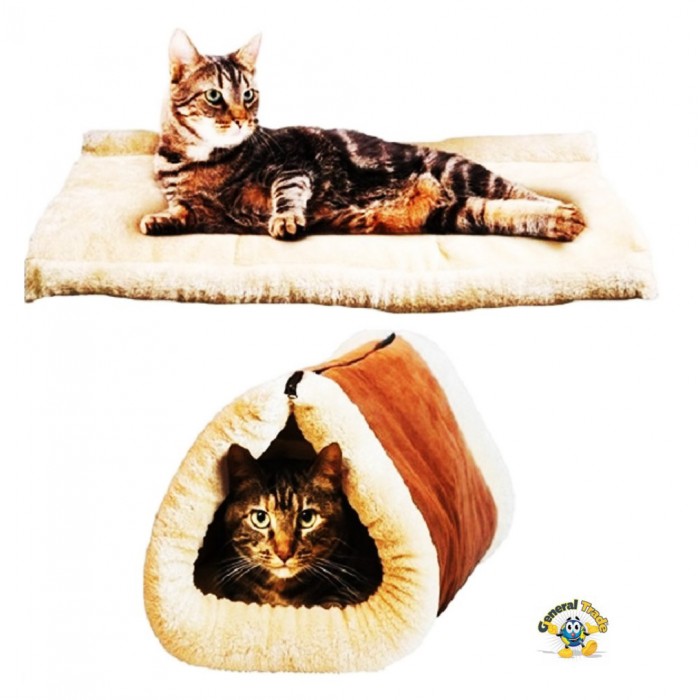 Kitty Shack Αυτοθερμαινόμενο Κρεβατάκι Γάτας Πολύχρωμο General Trade 8745698